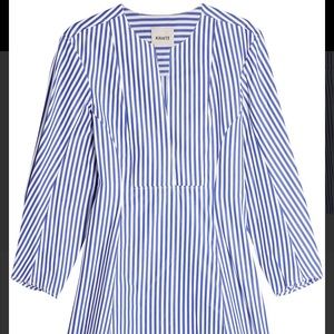 Khaite Striped Long Sleeve Dress
